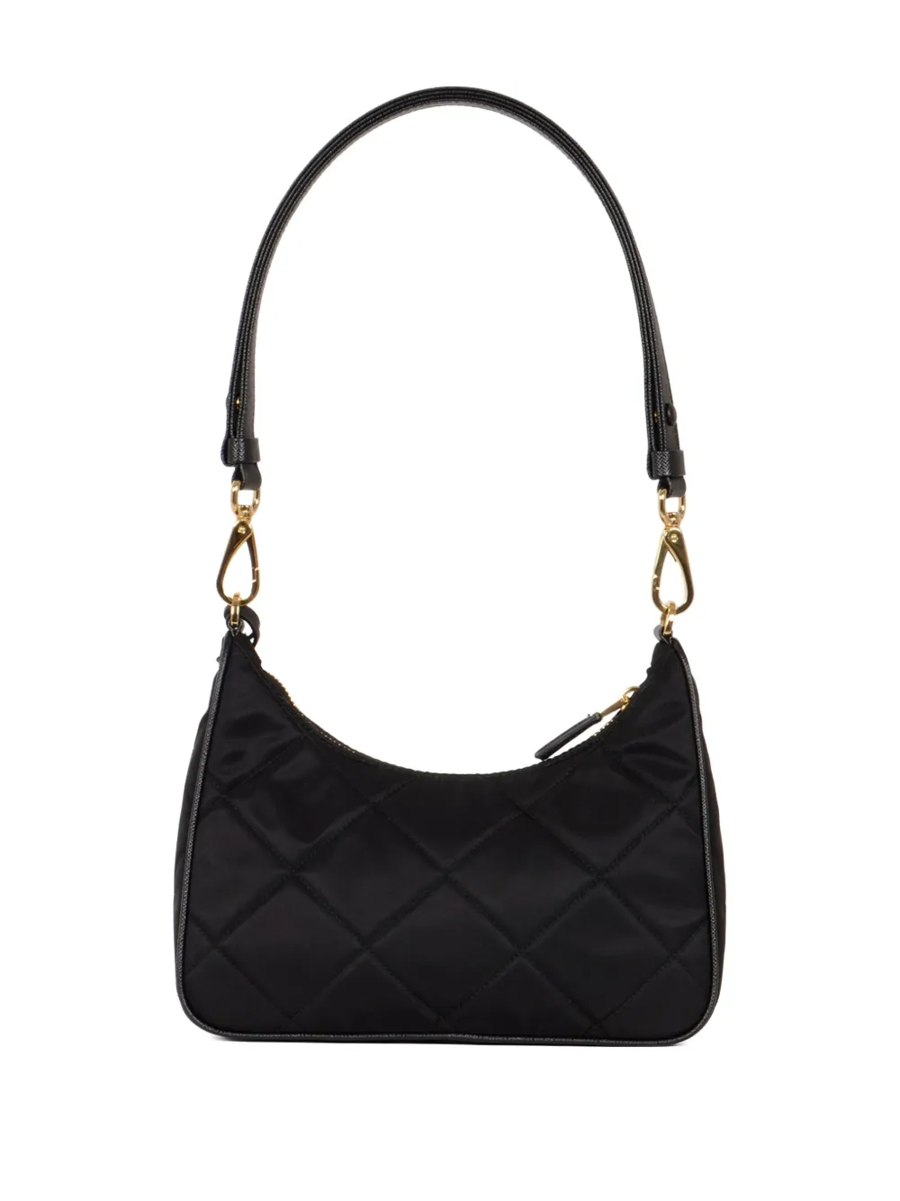 Prada quilted shoulder bag Zwart