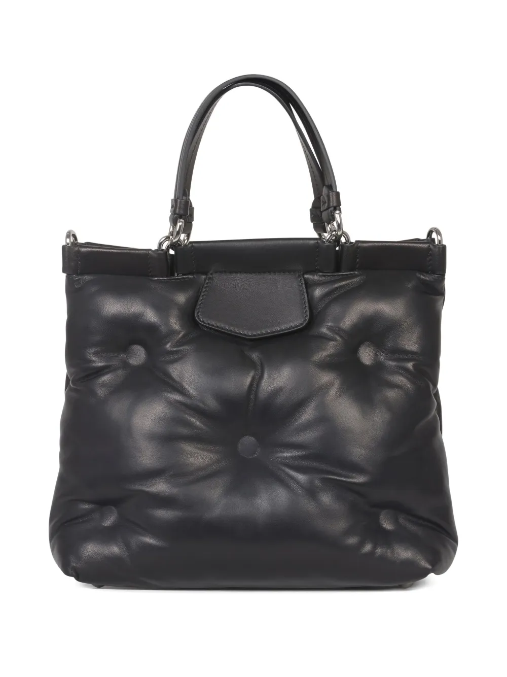 Maison Margiela Glam Slam gewatteerde leren shopper Zwart