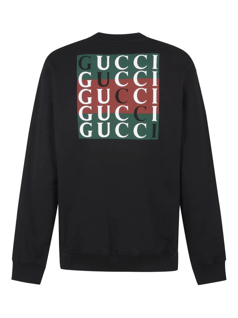 Gucci Sweater met GG-print - Zwart