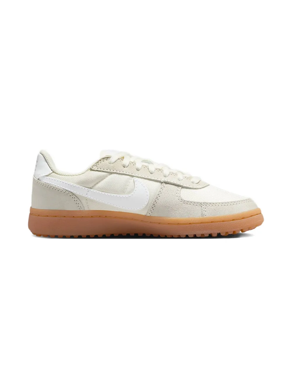 Nike Kids suede leather trainers White