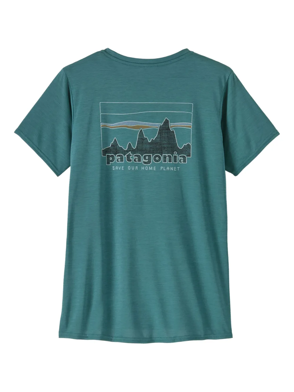 Patagonia T-shirt met grafische print Groen