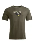 ORTOVOX mountain-graphic t-shirt - Green