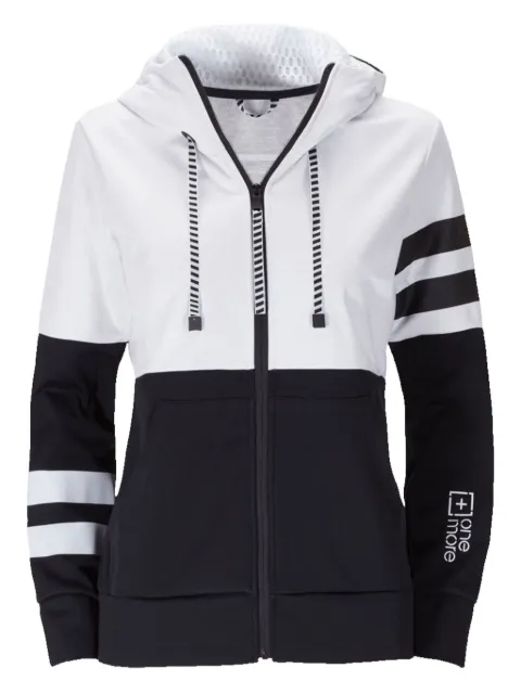 ONE MORE colour-block zip-up hoodie