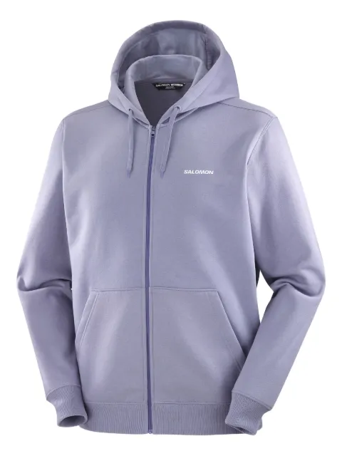 Salomon zip-up logo-detailed hoodie