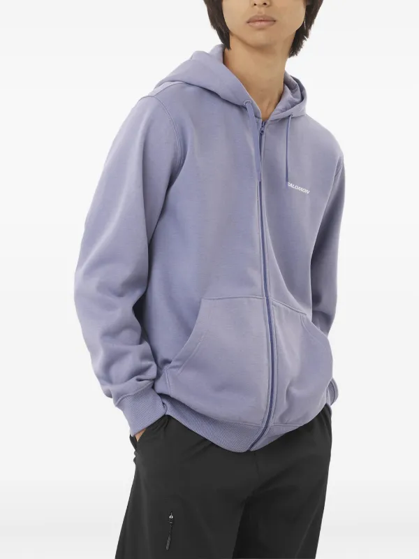 Salomon ジップアップ パーカー | パープル | FARFETCH JP