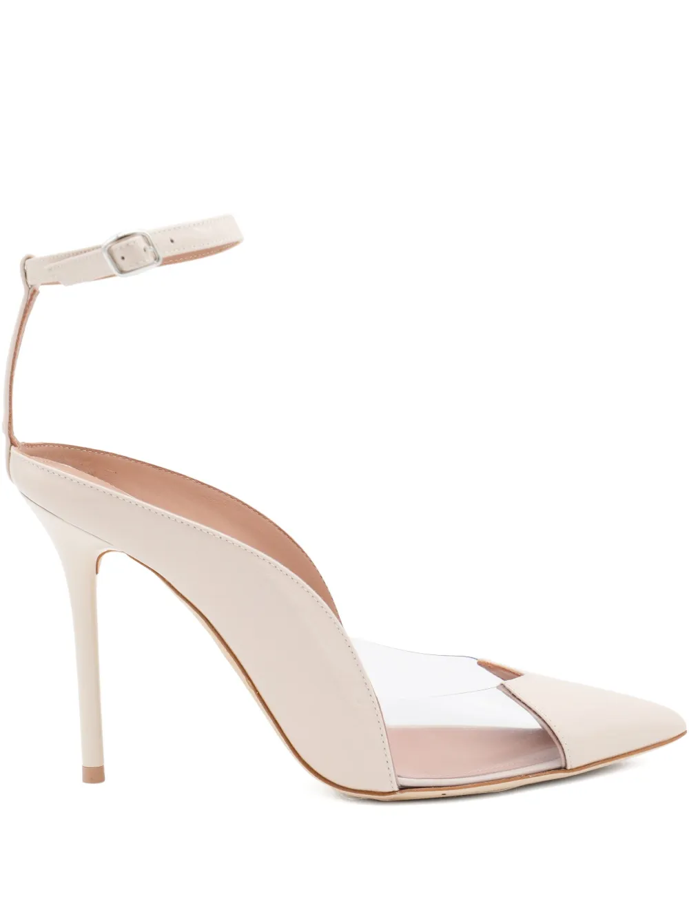 Malone Souliers 100mm Malia ankle-strap pumps Neutrals
