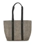 Borbonese branded all-over pattern tote bag - Neutrals