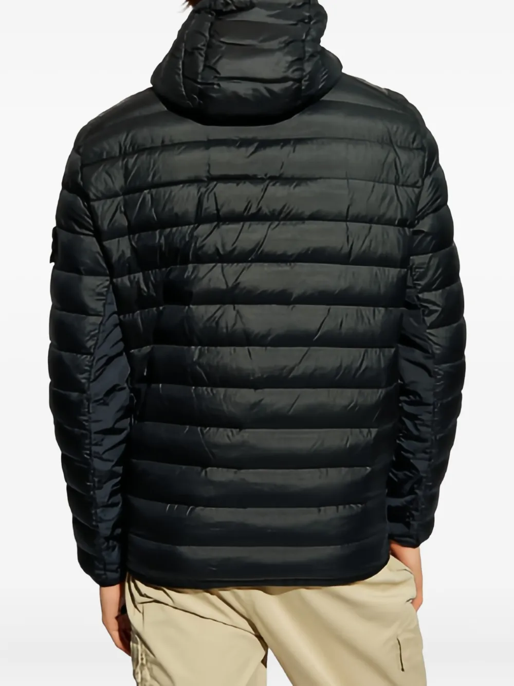 Stone Island Gevoerd jack met capuchon Zwart