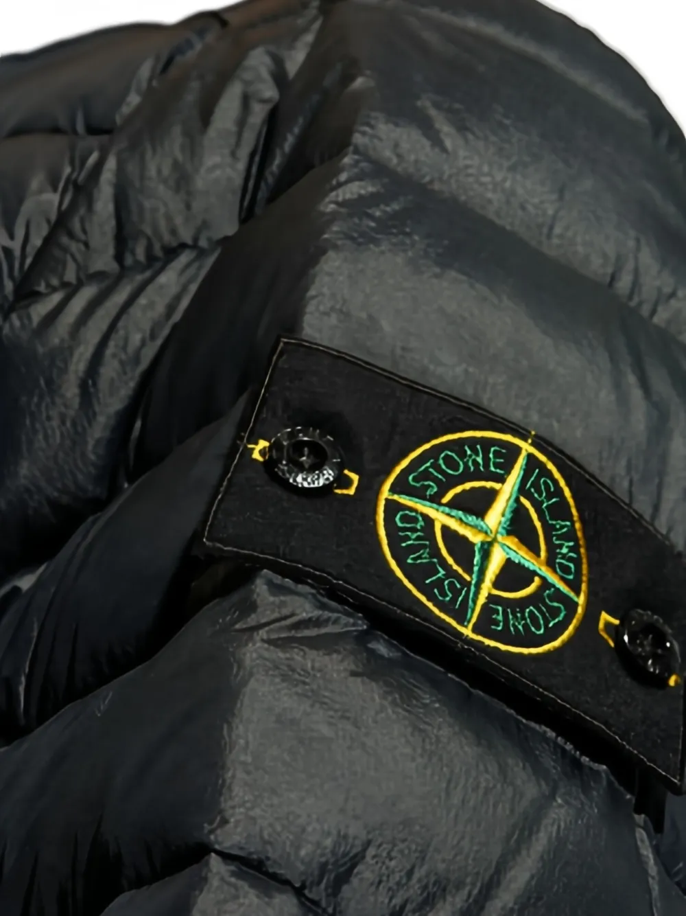 Stone Island Gevoerd jack met capuchon Zwart