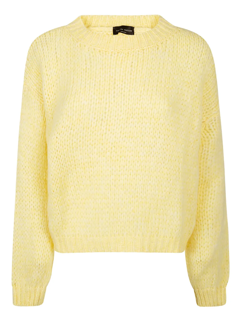 Roberto Collina Crew-neck Sweater In Yellow
