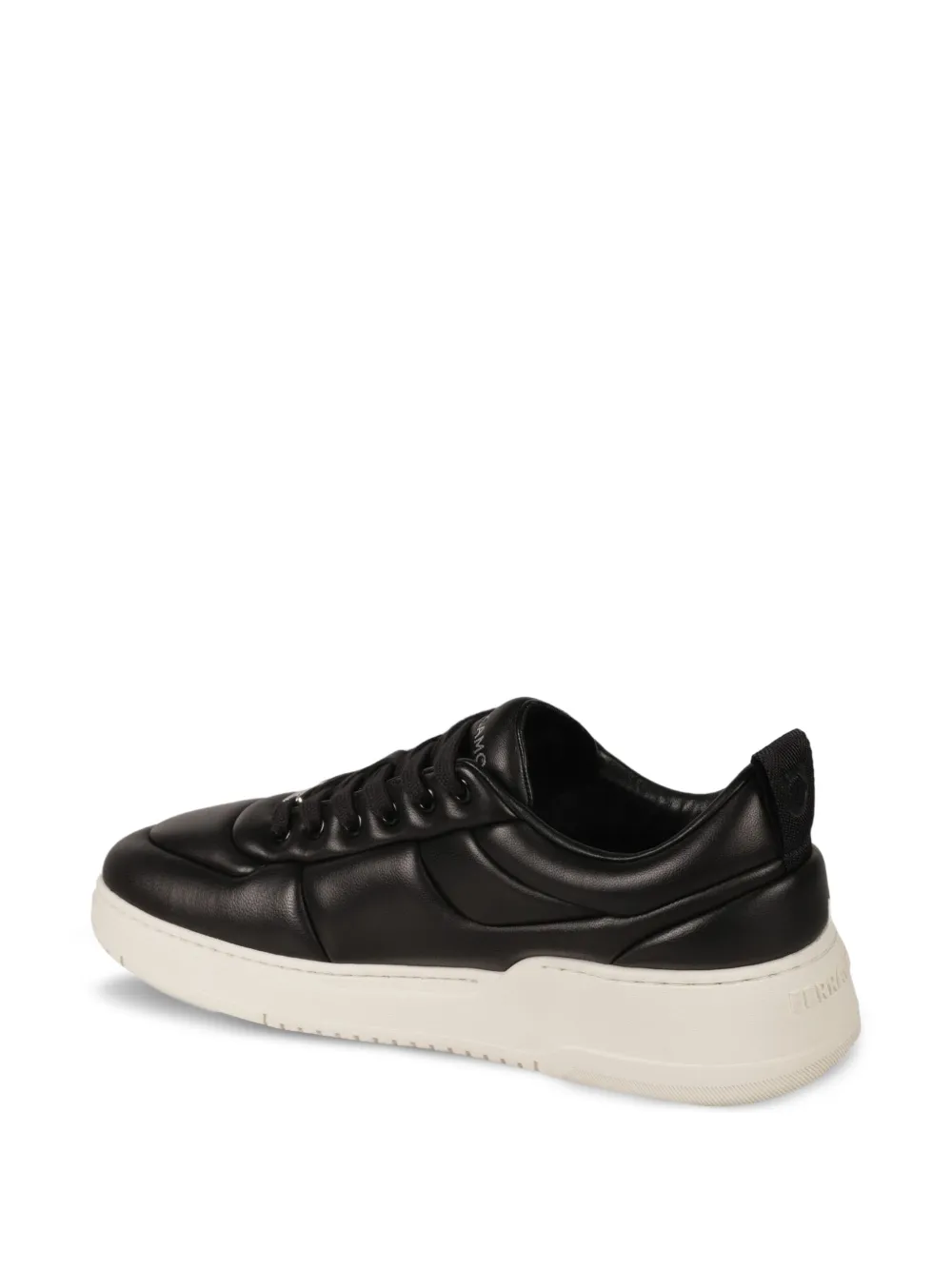 Ferragamo padded leather sneakers Black