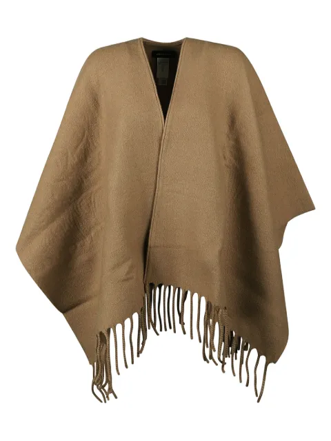 Fabiana Filippi fringed-hem wool poncho