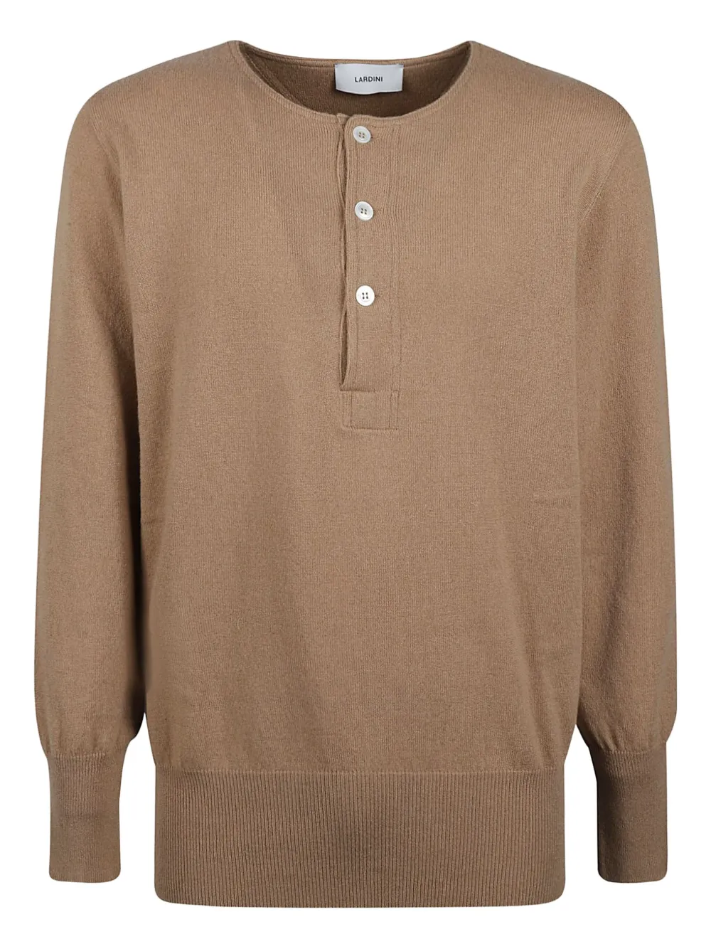 Lardini Trui met knopen Bruin