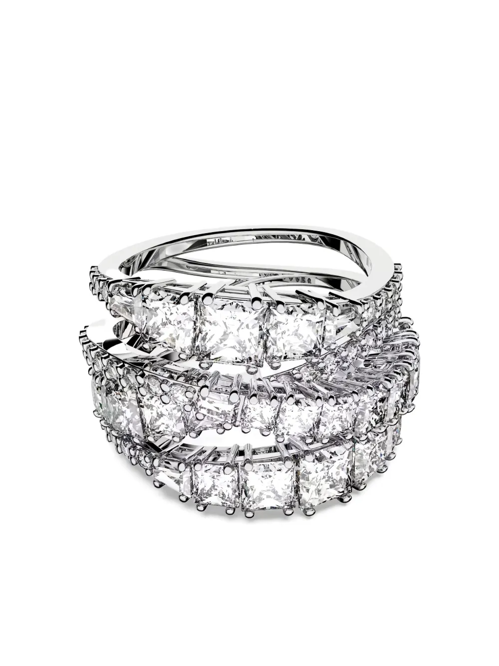 Swarovski Twist Wrap Ring In Metallic