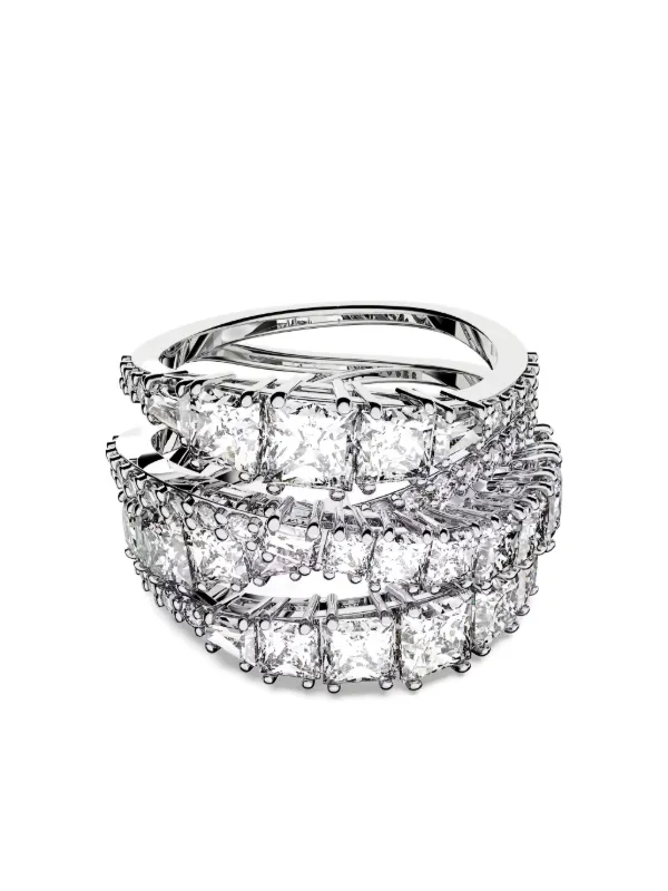 Swarovski Twist Wrap Ring | Silver | FARFETCH NO