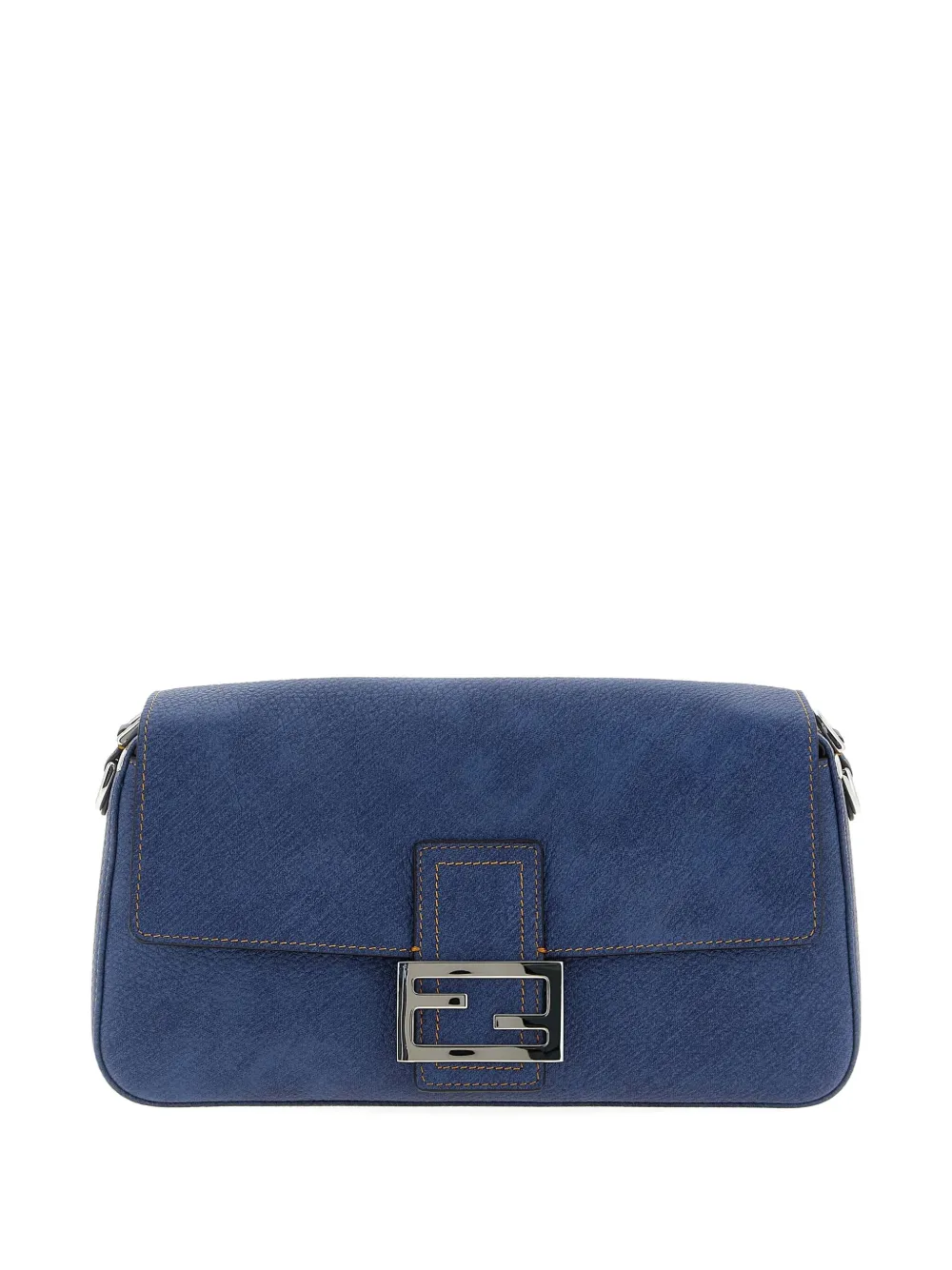FENDI Rome leren schoudertas Blauw