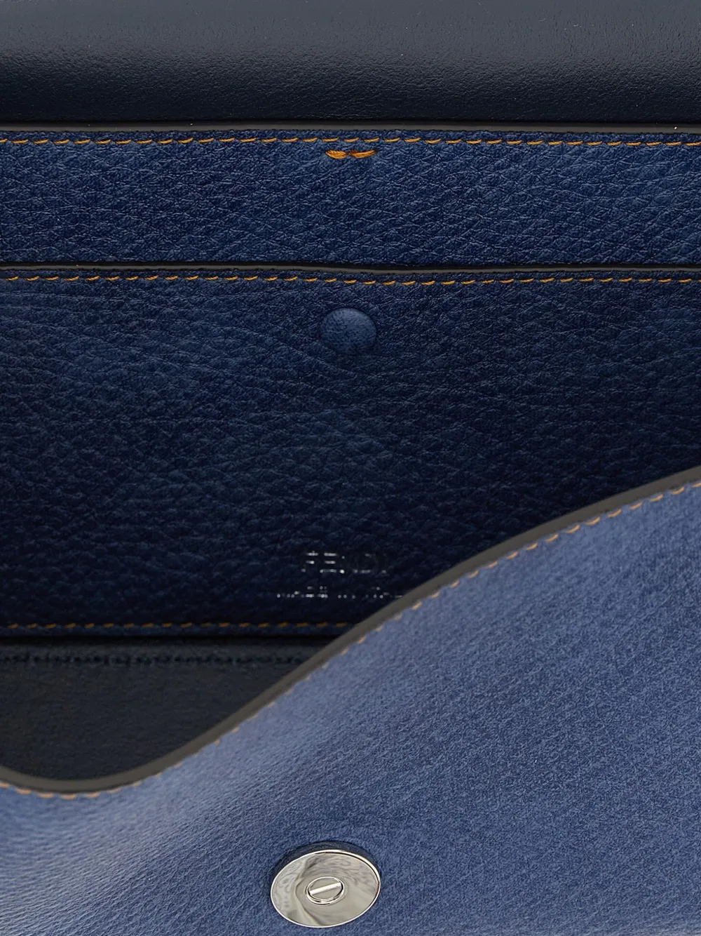 FENDI Rome leren schoudertas Blauw