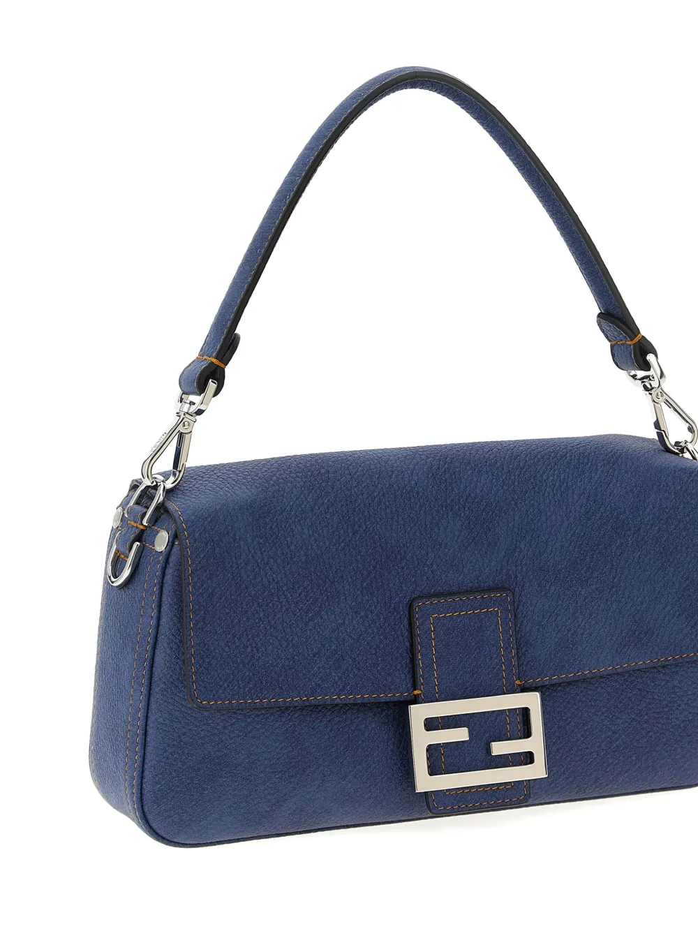 FENDI Rome leren schoudertas Blauw