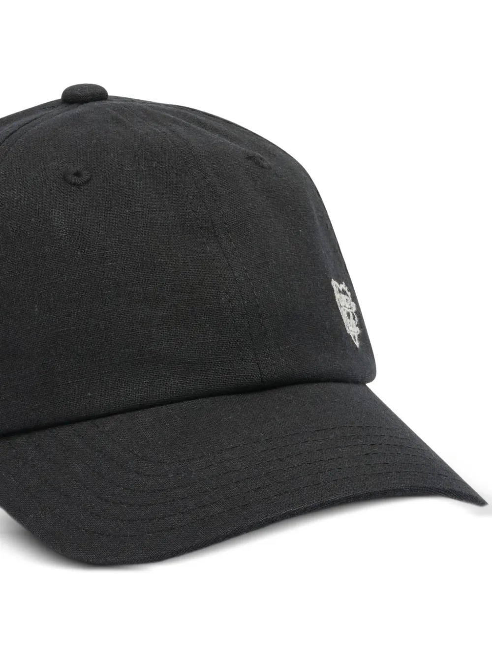 Human Made Logo-embroidered Baseball Cap In Black