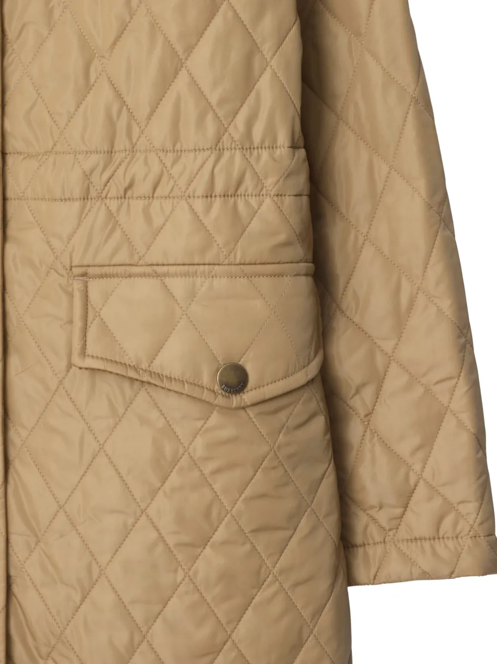 Burberry Gewatteerde jas Bruin