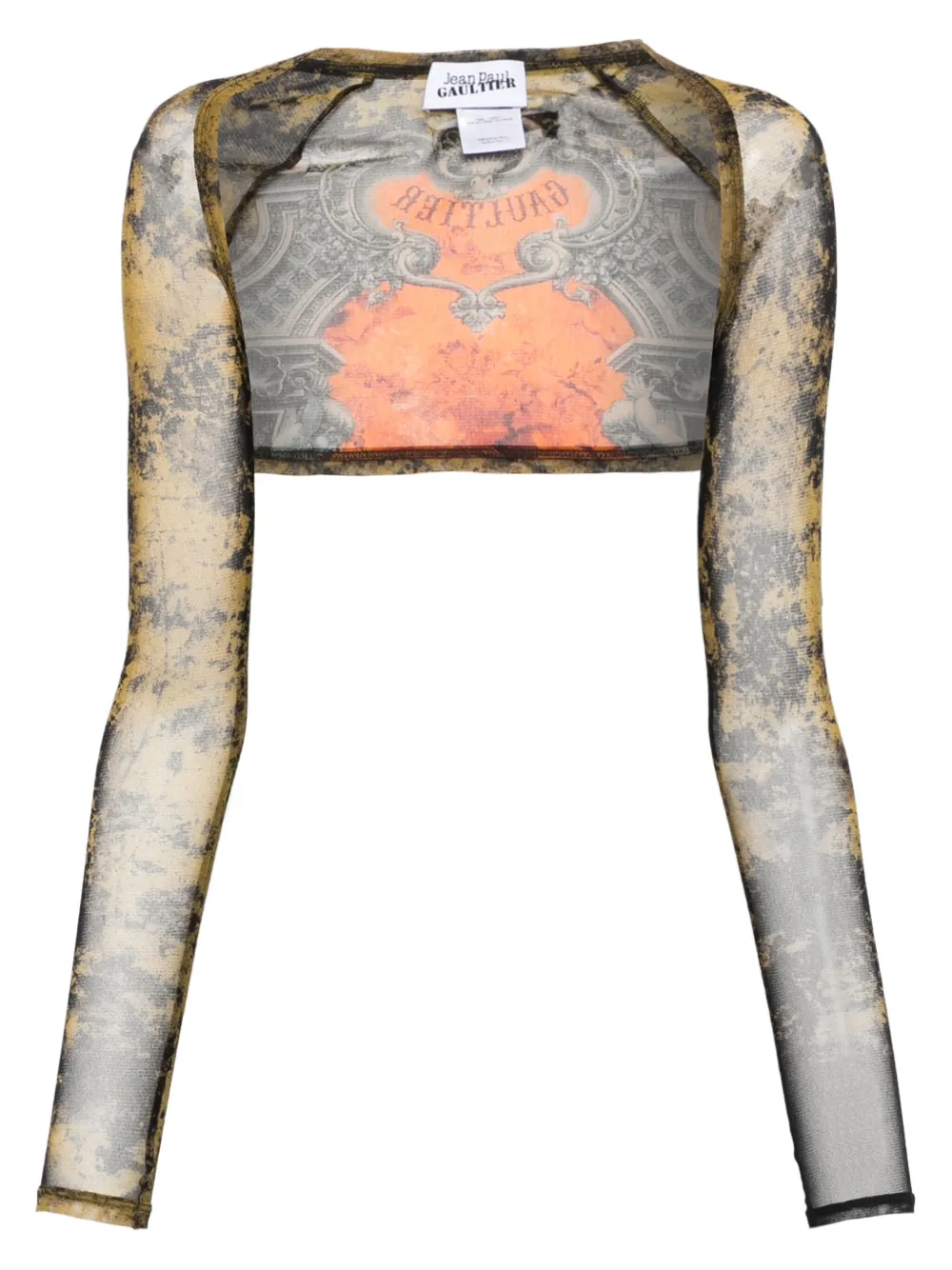 Jean Paul Gaultier printed sleeves | Black | Image 1
