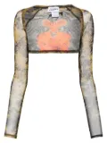 Jean Paul Gaultier printed sleeves - Black