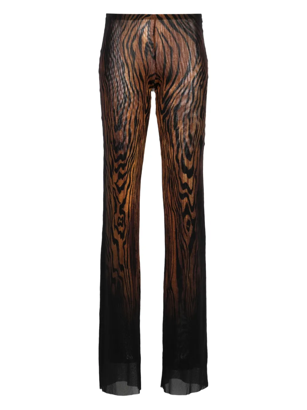 Jean Paul Gaultier abstract-pattern print trousers | Black | Image 1