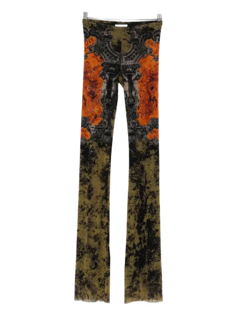 Jean Paul Gaultier abstract-pattern print trousers