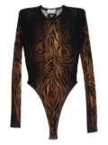 Jean Paul Gaultier The Wood mesh bodysuit - Black