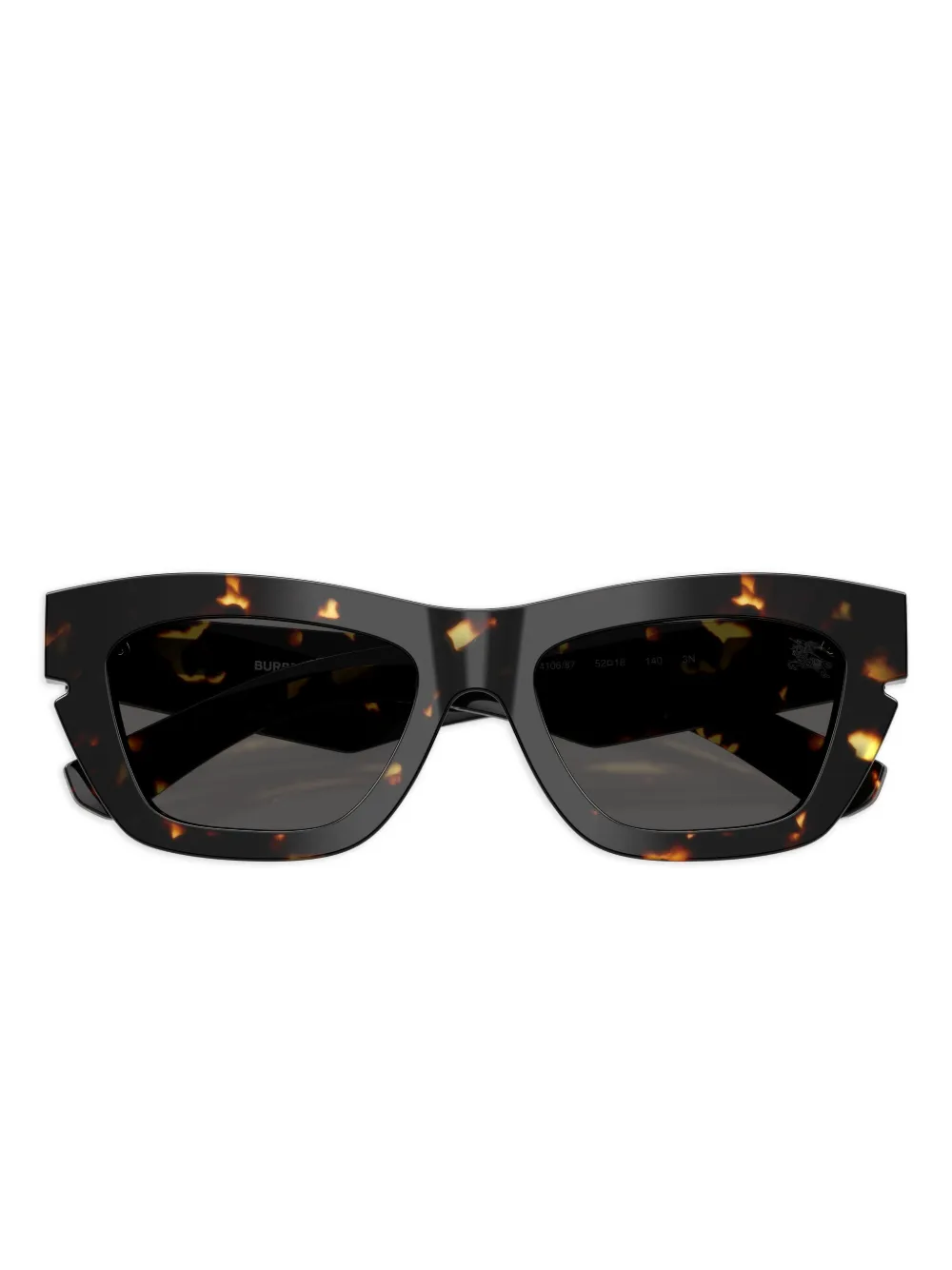 Burberry Eyewear Zonnebril met vierkant montuur Bruin