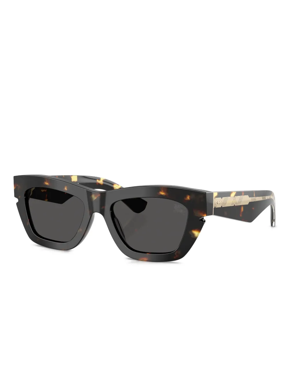 Burberry Eyewear Zonnebril met vierkant montuur Bruin