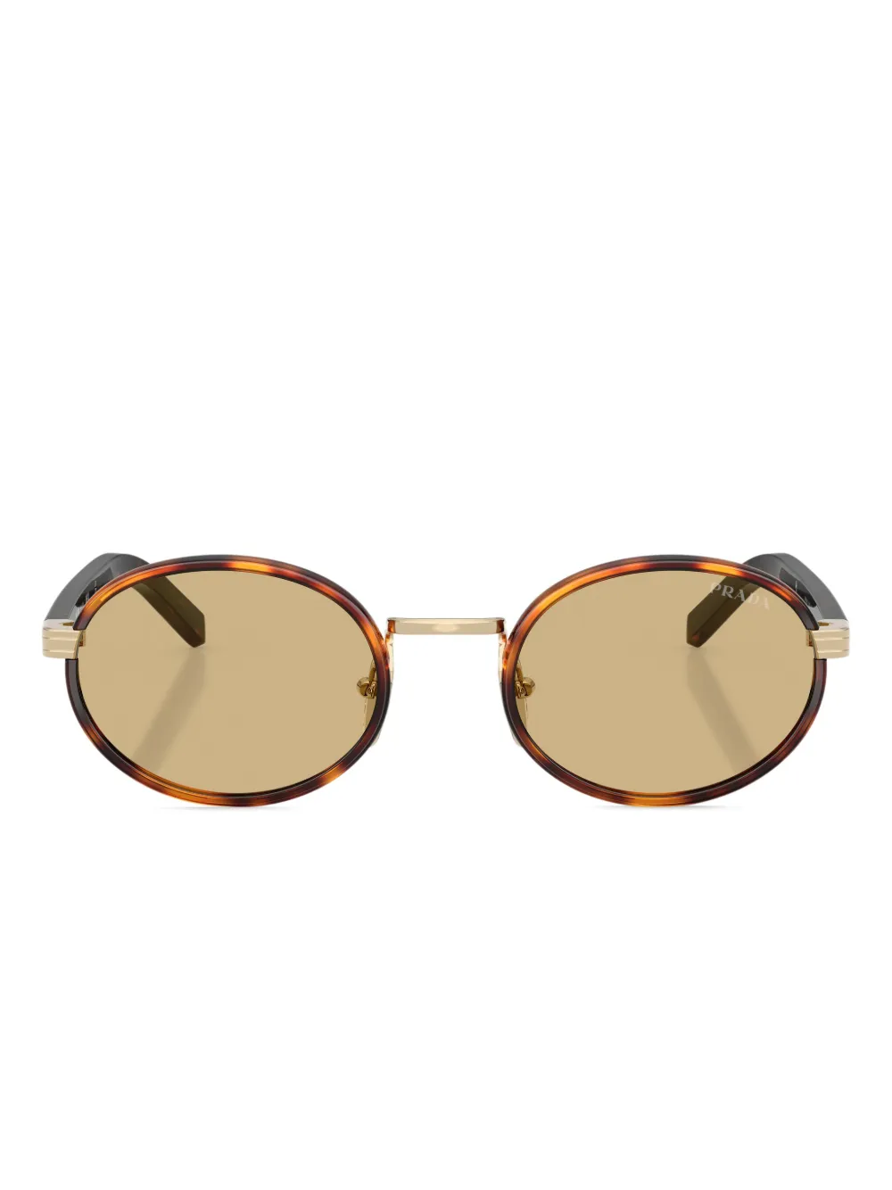 Prada Eyewear tortoiseshell round-frame sunglasses | Brown | Image 1