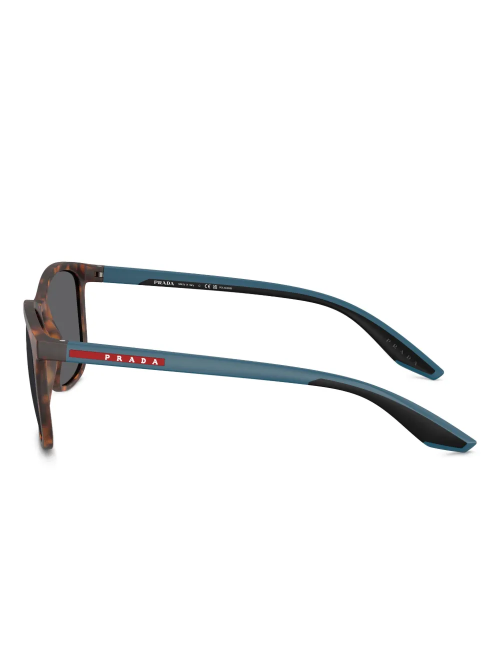 Prada Linea Rossa Zonnebril met vierkant Bruin