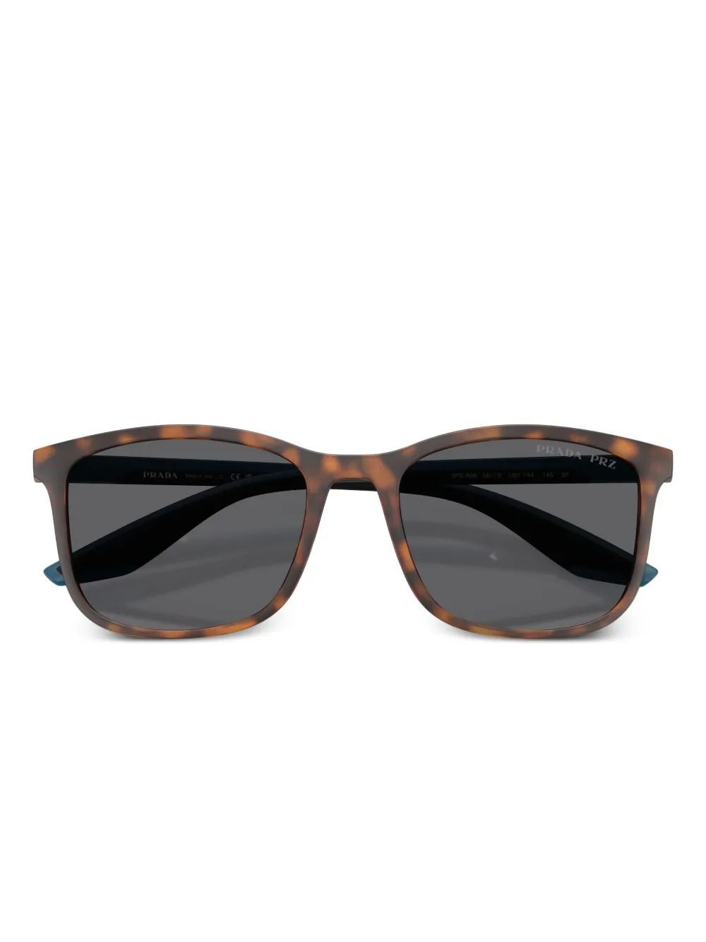 Prada Linea Rossa Zonnebril met vierkant Bruin