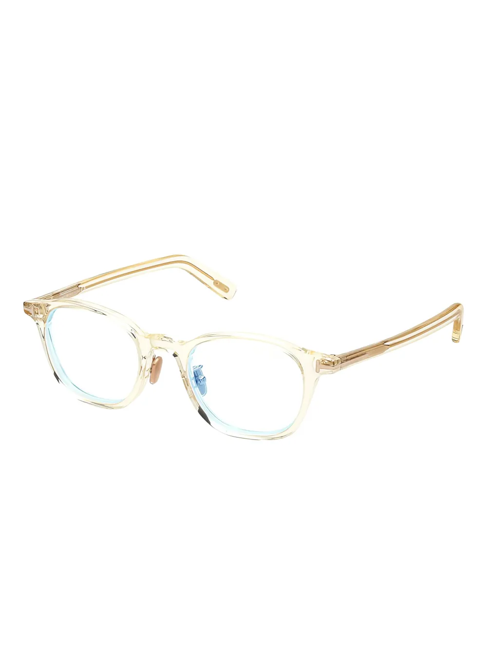 TOM FORD Eyewear Bril met vierkant montuur Geel