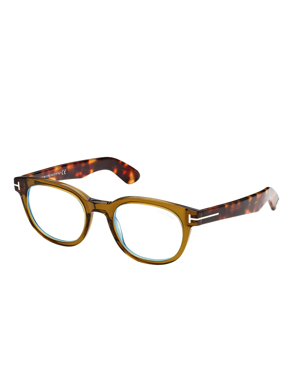 TOM FORD Eyewear Bril met vierkant montuur Bruin