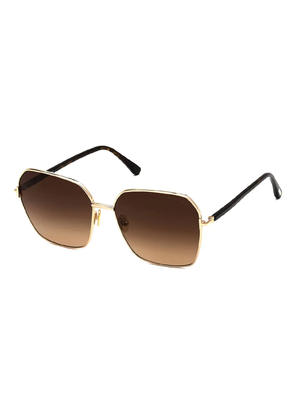TOM FORD Claudia square-frame sunglasses Goud
