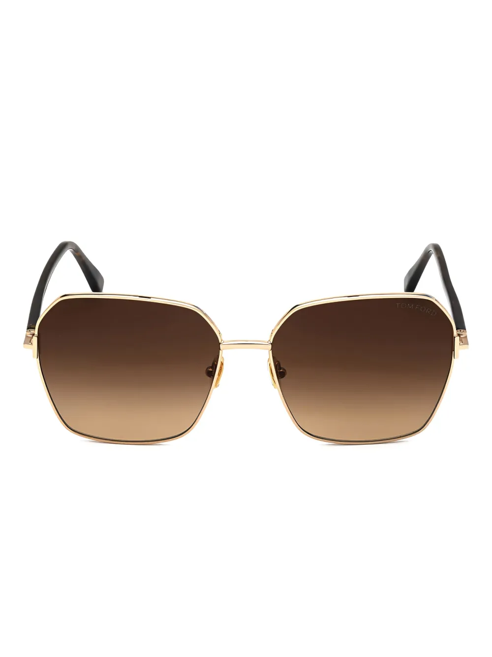 TOM FORD Claudia square-frame sunglasses Goud