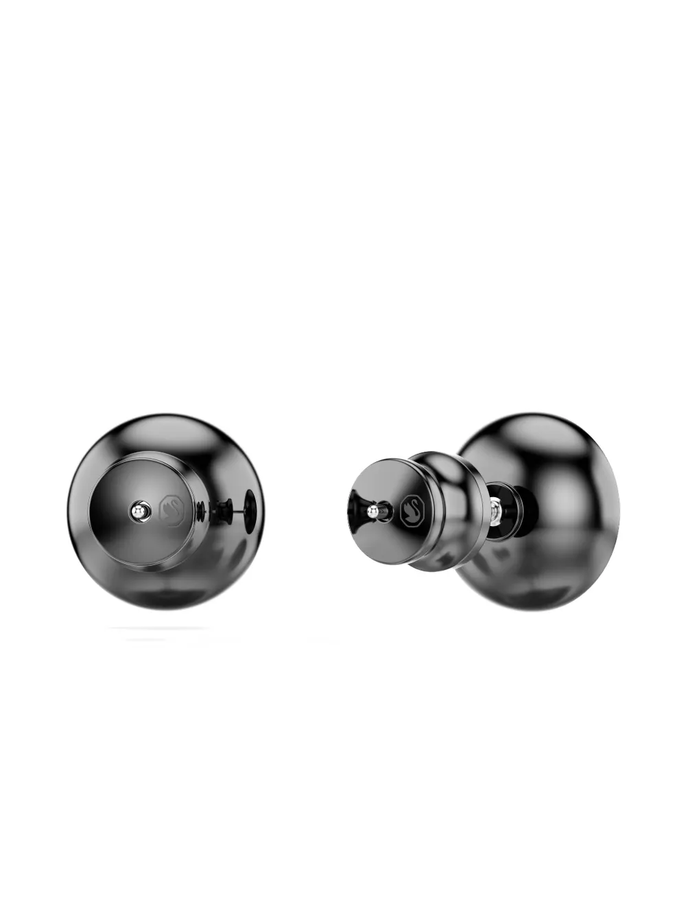 Swarovski Oorbellen verfraaid met kristallen - Zwart