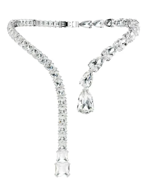 Swarovski Matrix open crystal-drop necklace