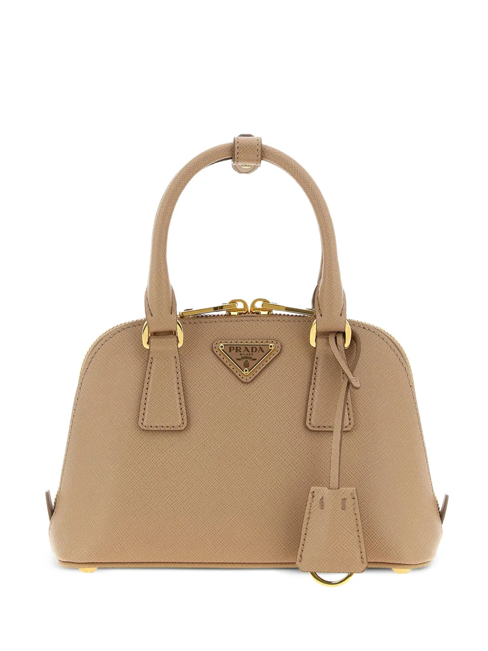 Prada Promenade Saffiano kleine tas Beige