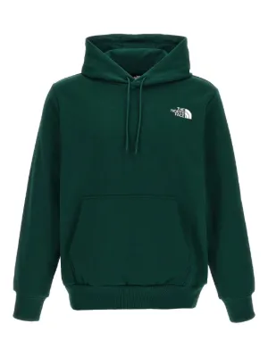 Sudadera The North Face Relaxed Hoodie Verde Oscuro, Algodón