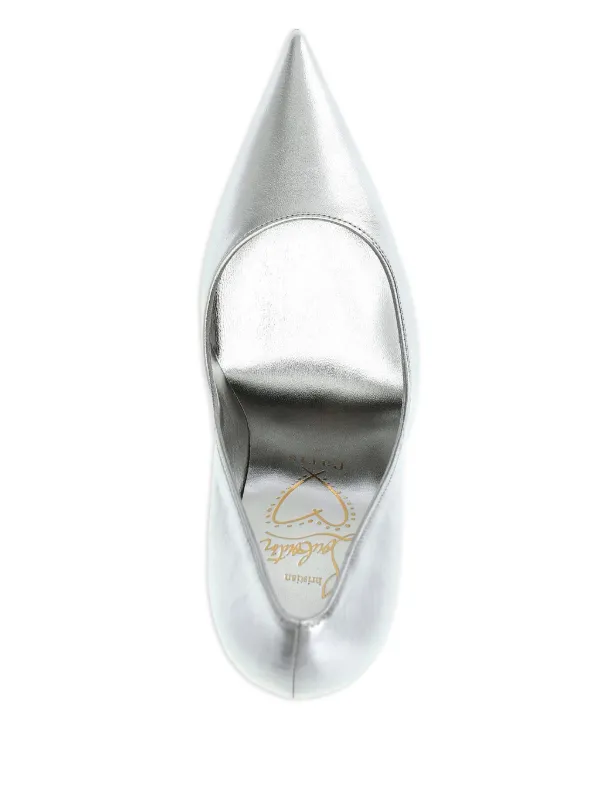 Christian Louboutin 100mm Miss Z Leather pointed-toe Pumps