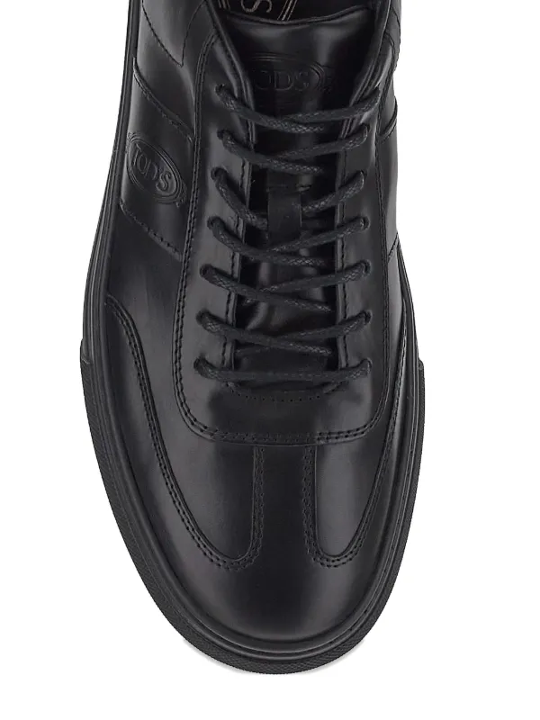 TOD'S レースアップ レザースニーカー Tod's レースアップ スニーカー | ブラック | FARFETCH JP