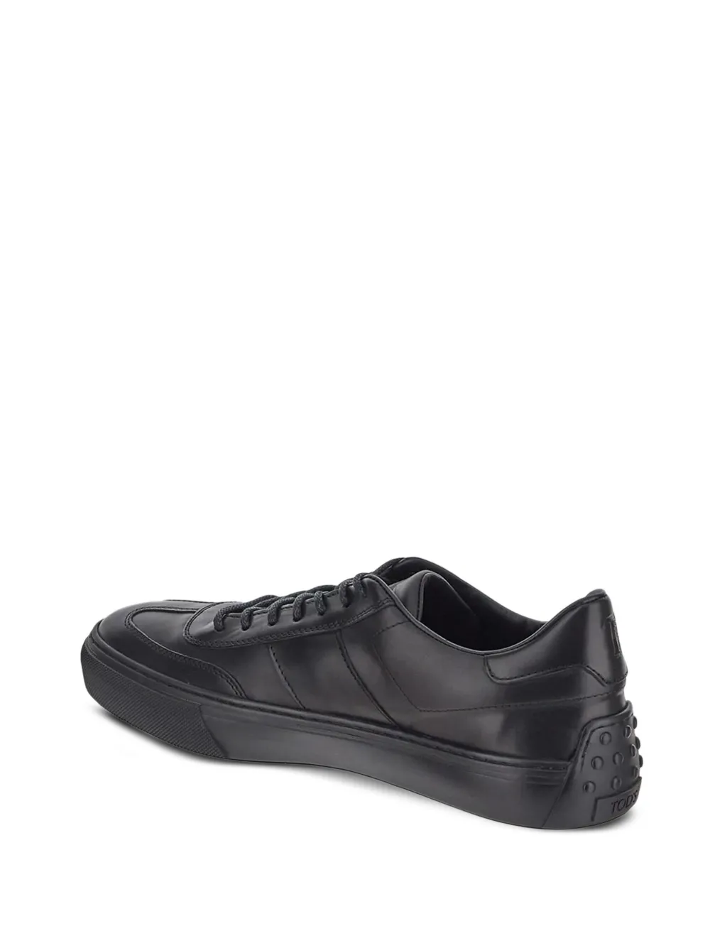 Tod's debossed-logo lace-up sneakers Black