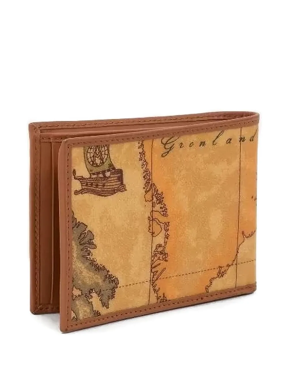  Alviero Martini 1° Classe Cartera Con Mapa Estampado - Neutro 