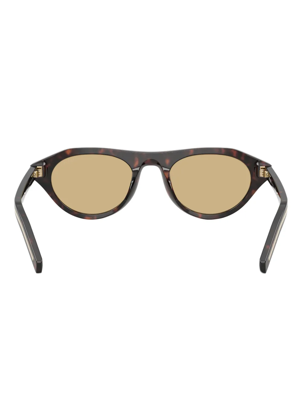 Prada Eyewear Zonnebril met geometrisch montuur Bruin