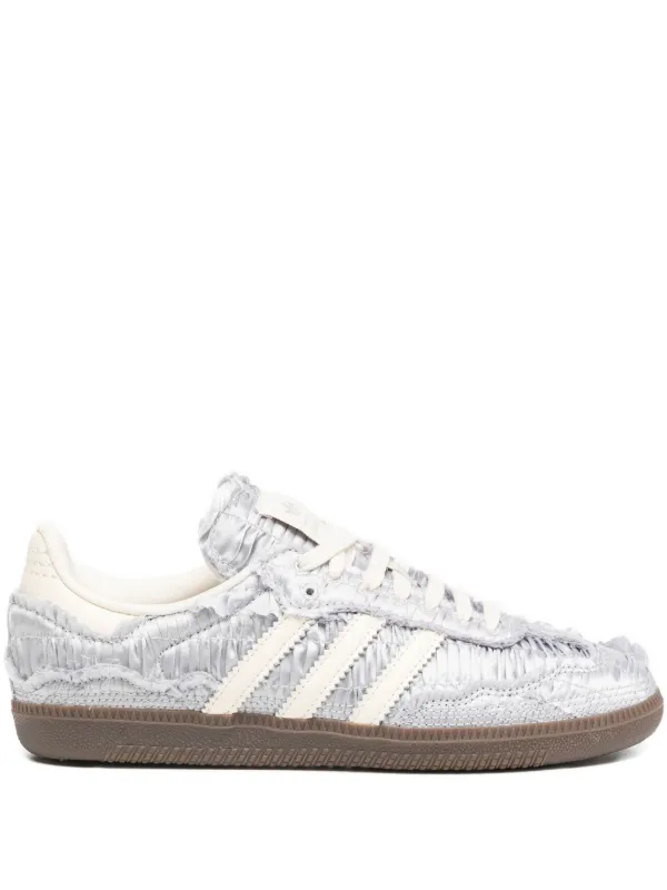 adidas gazelle silver green womens Adidas Women's Samba OG  Cloud White / Silver Metallic