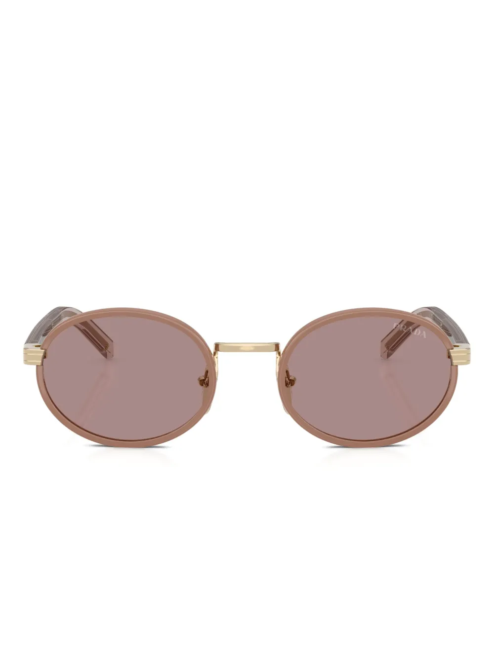 Prada Eyewear round-frame metal sunglasses | Neutrals | Image 1
