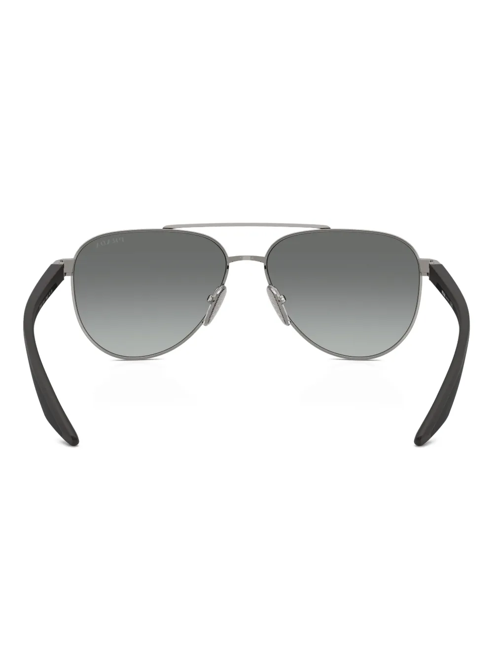 Prada Linea Rossa Zonnebril met piloten montuur Grijs